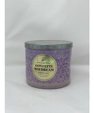 Confetti Daydream 3 Wick Candle 14.5 oz / 411 g Made with Natural Essential Oils