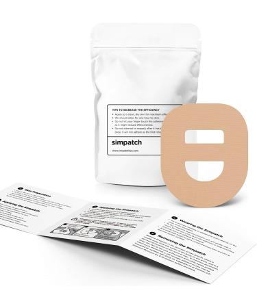 SIMPATCH Omnipod Adhesive Patch with Strap (25-Pack) - Waterproof CGM Tape Beige - Buy Online on GoSupps.com