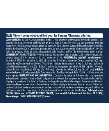 Advance German Shepherd - Adult Dog Food with Turkey - 12kg - Buy Online on GoSupps.com