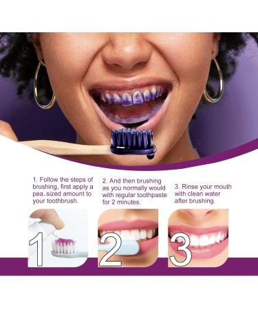His Smile Teeth Whitening Color Corrector - Purple Toothpaste for Stain Removal (1PC) - Buy Online on GoSupps.com