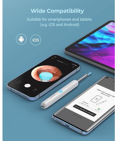 BEBIRD R1 Ear Wax Removal Tool with 1080P Ear Camera - Ear Cleaner Kit for Earwax Removal - Includes 2 Silicone Ear Scoops and 6 LED Light Ear Pick - Buy Online on GoSupps.com