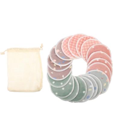 Reusable Makeup Remover Cotton Pads Set - Eco-Friendly Cleaning Pads with Bracket - Natural Round Fabric for Gentle Eye Makeup Removal - Buy Online on GoSupps.com