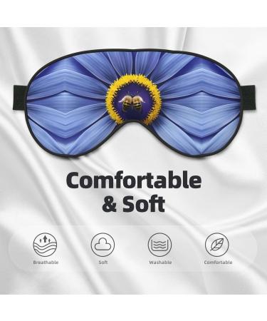 Flower Heart Bee Eye Mask | Soft Adjustable Sleeping Mask for Men & Women - Nighttime Comfort - Buy Online on GoSupps.com