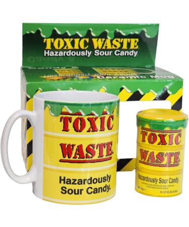 Toxic Waster Hazardously Sour Candy Ceramic Mug & Sour Candies 42g Xmas Gift PK - Buy Online on GoSupps.com