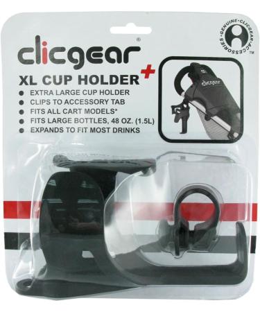 Clicgear Cup Holder XL - Black | Convenient Golf Trolley Accessory - Buy Online on GoSupps.com