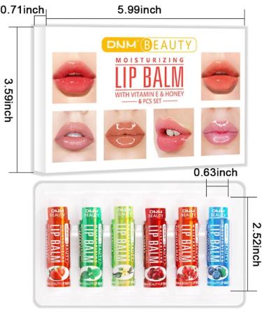 2 in 1 Rouge Baume l vres color Peach Shine Baume a levres teinte Transparent Changement hydrater Adoucir Longue Tenue dur e imperm able Maquillage Cadeau Femme Filles Pack de 6 - Buy Online on GoSupps.com