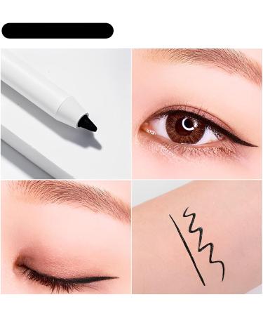 Non-smudging Waterproof Long-lasting Eyeliner Pencil Quick Drying Long Lasting Waterproof and Sweat Proof Eyeliner Extra Fine Eyeliner with Sharpener (01#Natural Brown*2) - Buy Online on GoSupps.com