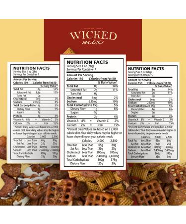 Wicked Mix Spicy Snack Mix with Mixed Nuts and Gourmet White Chocolate Trail Mix - Healthy Snacks Variety Pack with Almonds, Cashews, Pretzels, and Pecans - Zero Trans Fat - Resealable Bags - Pack of 3 - Buy Online on GoSupps.com