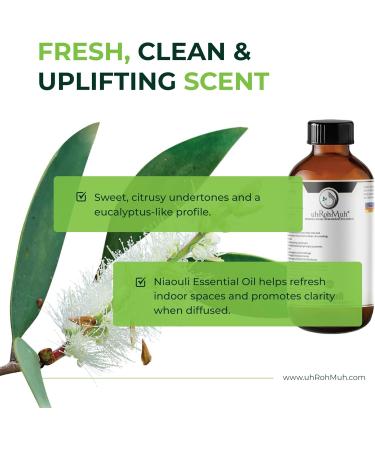 Niaouli Essential Oil 100% Pure & Natural Steam Distilled from Melaleuca viridiflora Leaves | Fresh Camphoraceous Aroma for Respiratory Support Skincare & Diffusion | from Madagascar | 4 Fl Oz 4 Fl Oz (Pack of 1) - Buy Online on GoSupps.com