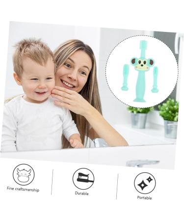 FRCOLOR Toddler Toothbrush - Silicone Teether with Soft Bristles for Easy Gum Care - International Shipping Available - Buy Online on GoSupps.com