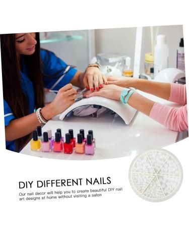 minkissy 3 Boxes Nail Decorations Exquisite Manicure Ornaments Rhinestone Jewelry Diamond Decorations Rhinestone Trim Nail Jewels Pearl Diy Manicure Charms Abs 3d Bulk Accessories White - Buy Online on GoSupps.com