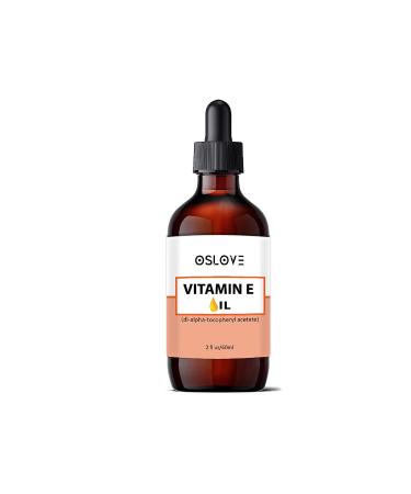 Pure Vitamin E Oil- 2 Fl.oz by Oslove- Use as is or in Skin and Hair Product Formulations | Moisturizing and Softening for Hair, Nails and Skin