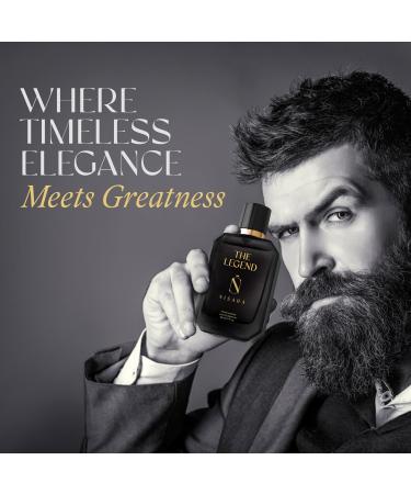 Nisara The Legend Perfume For Men - 50 ml | Long Lasting Eau De Parfum | Premium Perfume | Fresh Spicy Fragrance | With Bergamot Pink Pepper Lavender Leather Vetiver & Amber | EDP Scent for men - Buy Online on GoSupps.com