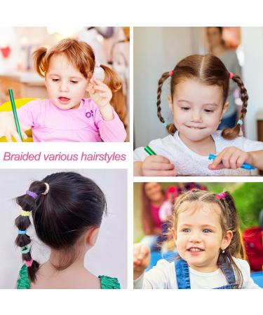 Hanyousheng 100 Pcs Girls Hair Bands - Baby Hair Bobbles for Toddlers - Colorful Soft Ponytail Holders - Seamless Hairbands - Pack of 1 - Buy Online on GoSupps.com