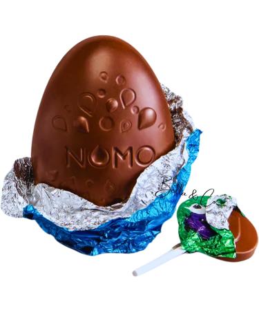 NOMO Little Monsters Egg & Lolly Easter Eggs Chocolate | Chocolate Easter Egg 2023 | Free From Dairy Gluten Eggs & Nuts | Chocolate Gifts | Thank You Gifts | 258g - Buy Online on GoSupps.com
