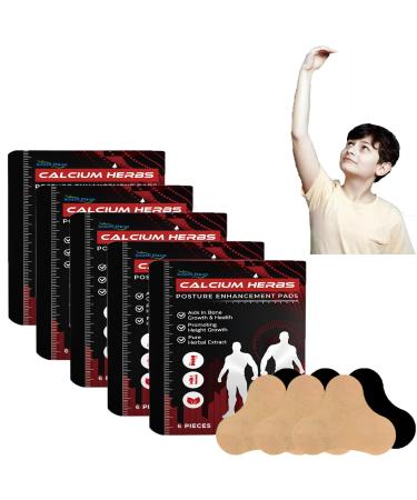 Herbal Height Increasing Foot Patches Herbal Calcium Support Patches Height Booster Herbal Patches Bone Health And Height Enhancer For Skeletal Muscle Growth (5pcs)