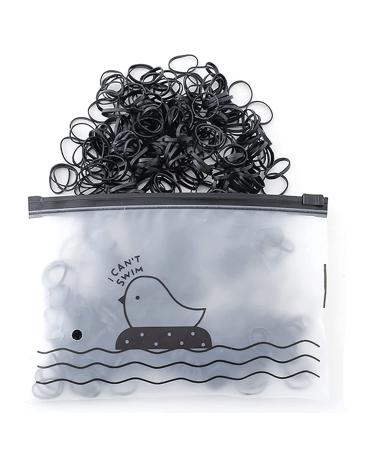 Hair tie hair tie girls 200 pieces of elastic hair tie hair tie small mini hair tie suitable for children hair braids wedding hairstyle small dreadlocks black black - Buy Online on GoSupps.com