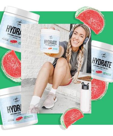 Hydrate Powder Candy Watermelon CoffeeOverCardio (30 Servings) - Hydration Supplement  Electrolyte Powder  Sugar Free  Keto Friendly  with Pink Himalayan Salt and CocOganic Coconut Water - Buy Online on GoSupps.com