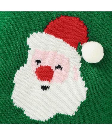Christmas Dog Sweater for Small Dogs - Soft Thickened Snowman Design | Puppy T-Shirts | Size M Green - Buy Online on GoSupps.com