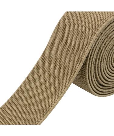 Strapcrafts 1.5-Inch Wide Colored Double-Side Twill Woven Elastic - 2 Yards Khaki 32140 - Buy Online on GoSupps.com