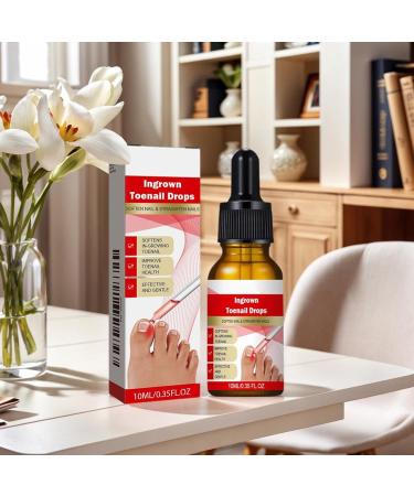 Nail and Toenail Strengthening Liquid | 10ml Ingrown Toenail Corrector Drops Beauty Care for Hands and Feet Nighttime Travel Treatment for Dry Damaged Cracked Curved Fragile and Chipped Nails - Buy Online on GoSupps.com