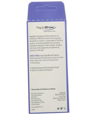 Shop Rapidbrow Eye Brow Enhancing Serum 3ml | International Shipping Available - Buy Online on GoSupps.com