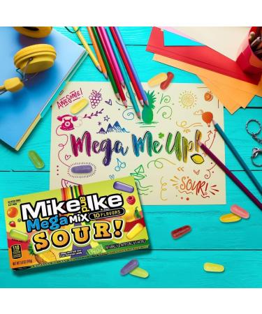 Mike & Ike Mega Mix Sours Lot de 12 sachets de 141 7 g - Buy Online on GoSupps.com