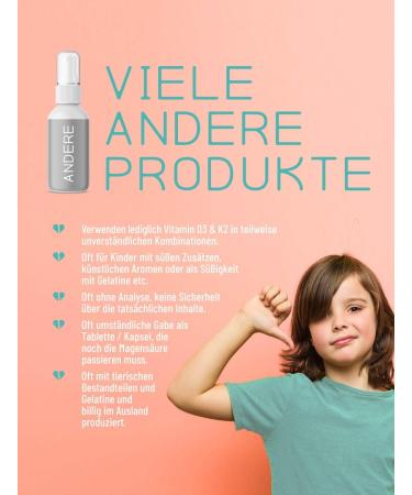 Little WoW Vegan Vitamin D3 K2 Spray for Kids | Immune Support | 180 Sprays - 500 IU D3 & 11.25 g K2 - Buy Online on GoSupps.com