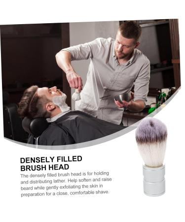 NOLITOY Craft Nylon Shaving Brush for Men | Stainless Steel Handle & Metal Bowl | Perfect Beard & Hair Shaving Solution | International Shipping Available - Buy Online on GoSupps.com