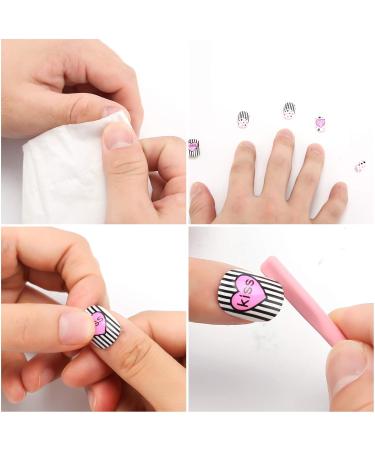 Savita 96-Piece Colorful Pre-Glued Short Fake Nails Set for Kids - Full Cover Nail Art Decoration - Buy Online on GoSupps.com