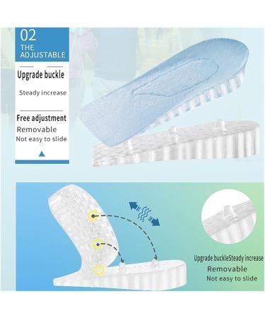 Invisible Height Increase Insoles for Men & Women - 3 Layer Air Lift Elevator Shoe Pads (Pink 2cm - Buy Online on GoSupps.com