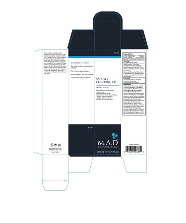 M.A.D Skincare Salicylic Cleansing Gel 6.75 oz - Acne Facial Wash - Buy Online on GoSupps.com