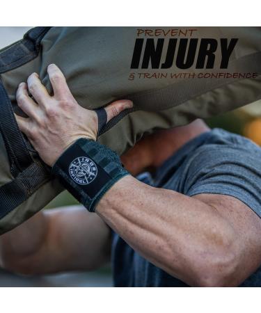 Iron Infidel Weightlifting Wrist Wraps - Extra Stiff 24 Heavy Duty Support for Gym & Crossfit - Ideal for Powerlifting & Olympic Lifts - Buy Online on GoSupps.com