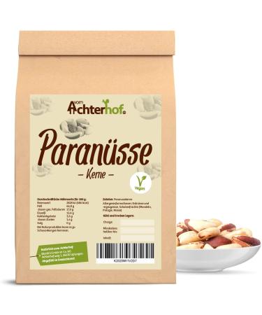 Paranese 100g |Whole paranese kernels |Sweet-oiled taste |First -class quality - a natural product of first quality |Ideal as a snack topping of mueslis yoghurts salads & Co. |from the Achterhof almond 100 g (1 Pack)