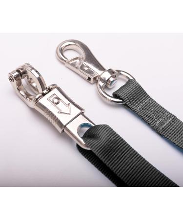 Loaged Adjustable Nylon Cross Tie (2 Pack) - Black - 44.5 to 78.3 - Panic Snap and Bull Snap - Buy Online on GoSupps.com