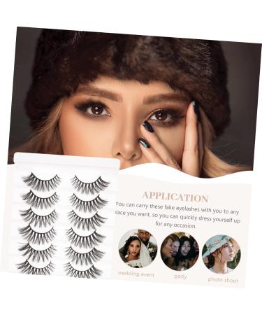 Beaupretty 8 Pairs Chemical Fiber False Eyelashes Fake Lashes Natural Halloween Fake Natural Look Fake Lashes Reusable Fake Eyelashes False Lashes Natural Fluffy Cosmetics Miss - Buy Online on GoSupps.com