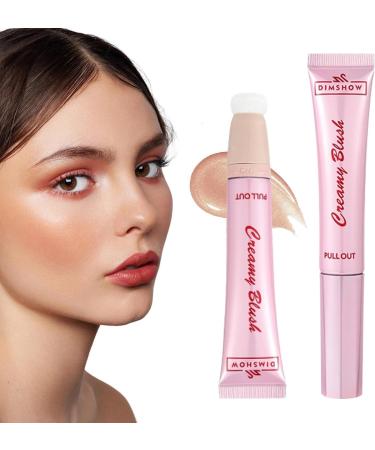 WOBBLO Cheeks Stick | Stick Cream Blushes | Stick Highlighter Face Blushes with Sponge Head for Exquisite Makeup 1 - Buy Online on GoSupps.com