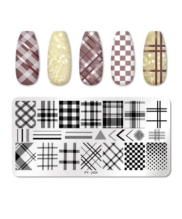 Yzdkj Halloween Nail Stamping Platten Snowflake Festival Pattern Nail Art Image Plates Stainless Steel Nail Art Platte Stencil (Color: 48153)