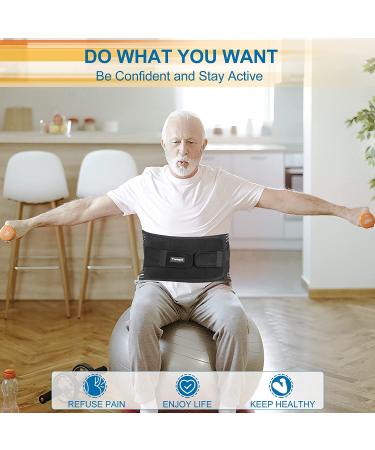 2022 Upgraded Back Brace for Men Women - Lower Back Pain Relief with Removable Lumbar Pad - Breathable Anti-Skid Support Belt for Sciatica Scoliosis (L) - Buy Online on GoSupps.com