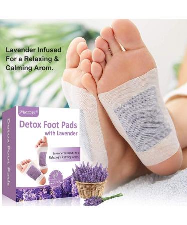 Detox Foot Pads - Lavender Foot Care for Detoxification & Fatigue Relief | 20PC - Buy Online on GoSupps.com