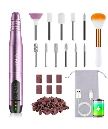 Cordless Nail Drill Electric File for Professional Nail Care - Rechargeable Manicure Pedicure Kit with Everything - Lightweight and Portable APurple Design - Buy Online on GoSupps.com