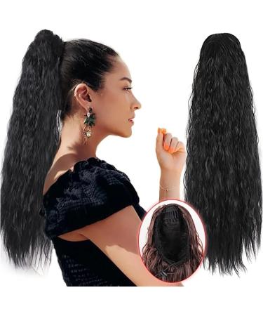 Hair Extensions 24" Long Curly With Drawstring Puff Ponytail Hair Extension Synthetic Ponytail Hair Clip Bun for Women's Everyday Use Hair Pieces For Women (Color : 06 Size : 24 inch) 24 inch 06 - Buy Online on GoSupps.com