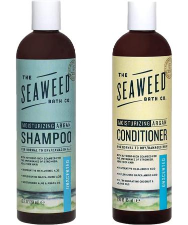 The Seaweed Bath Co. Moisturizing Unscented Argan Shampoo and Conditioner Value Pack