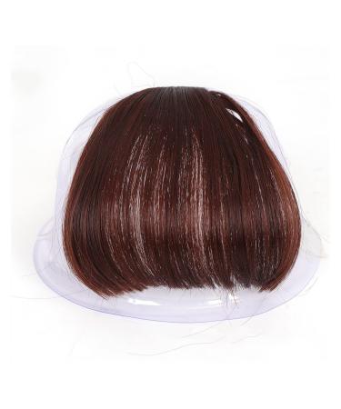Bangs Hair Clip Hair Clip in Bangs Thick Flat Hairpieces Fringe Bangs Synthetic Fake Clip in Natural Neat Bangs Invisible one Piece Hair for Daily Wear Popular Cosplay Bangs Clip in Hair (Color : 2-3 2-33