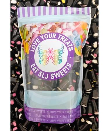 Large 1kg Resealable Pouch of Liquorice Cream Rock (Creme Rock) - Fully Recyclable Pouch - Buy Online on GoSupps.com