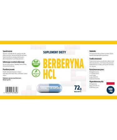  Hepatica Berberine HCL 500mg 120 Vegan Capsules - Buy Online on GoSupps.com