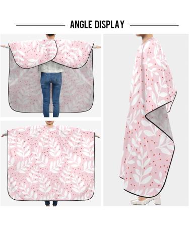 Waterproof Barber Cape - Pink Leaf & Cheetah Haircut Bib for Men & Women | Durable Hair Cutting Cape - Buy Online on GoSupps.com