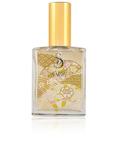 Diamond Organic Perfume Spray by Sage- 2 oz Vegan & Cruelty-Free Subtle Scent Sandalwood White Amber Musk