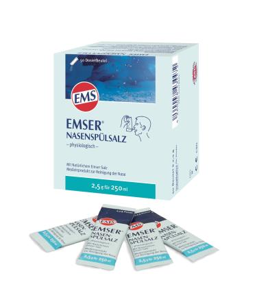Emser nose rinsing salt physiologically to prevent colds allergies and nasal care / 50 x 2.5 g bags of nasal rinsing salt 50s pack - Buy Online on GoSupps.com