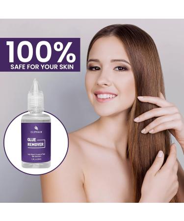 Cliphair Glue Remover 30ml-Wig Glue Lace Front Remover Toupee Tape Remover Wigs for Women & Men Remover- Tape Hair Extension Glue Remover - Gentle on Skin - Buy Online on GoSupps.com
